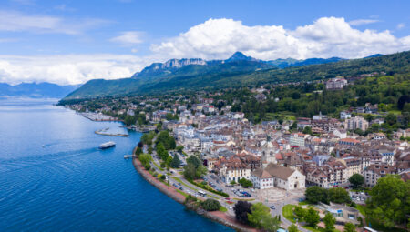 Evian-les-Bains Vue aérienne